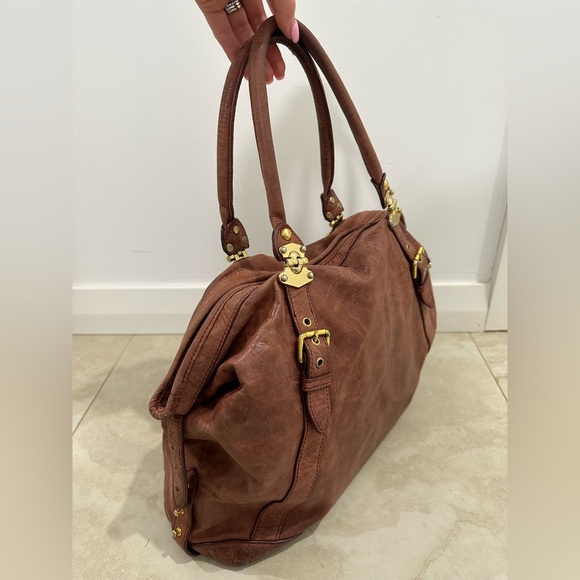Miu Miu Large brown boho shoulder bag. Rare vintage, high quality leather - Picture 5 of 15